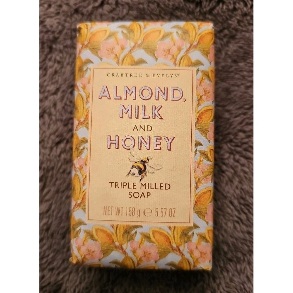 Crabtree & Evelyn ALMOND MILK AND HONEY Bar Soap 5.57 oz ea NEW